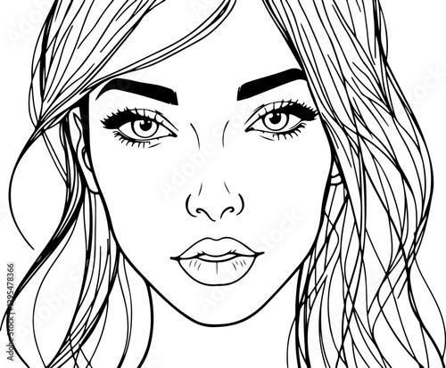 Illustration of stylized Cleopatra portrait