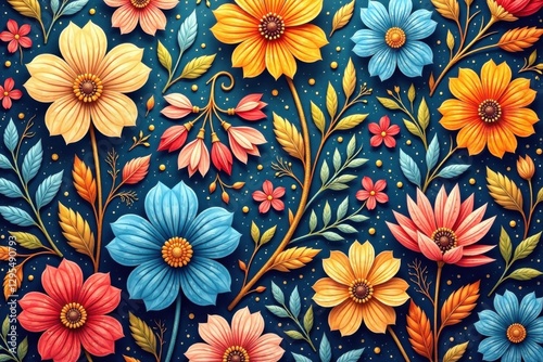 intricate floral pattern with delicate lines and shapes , flowers, abstract, design elements