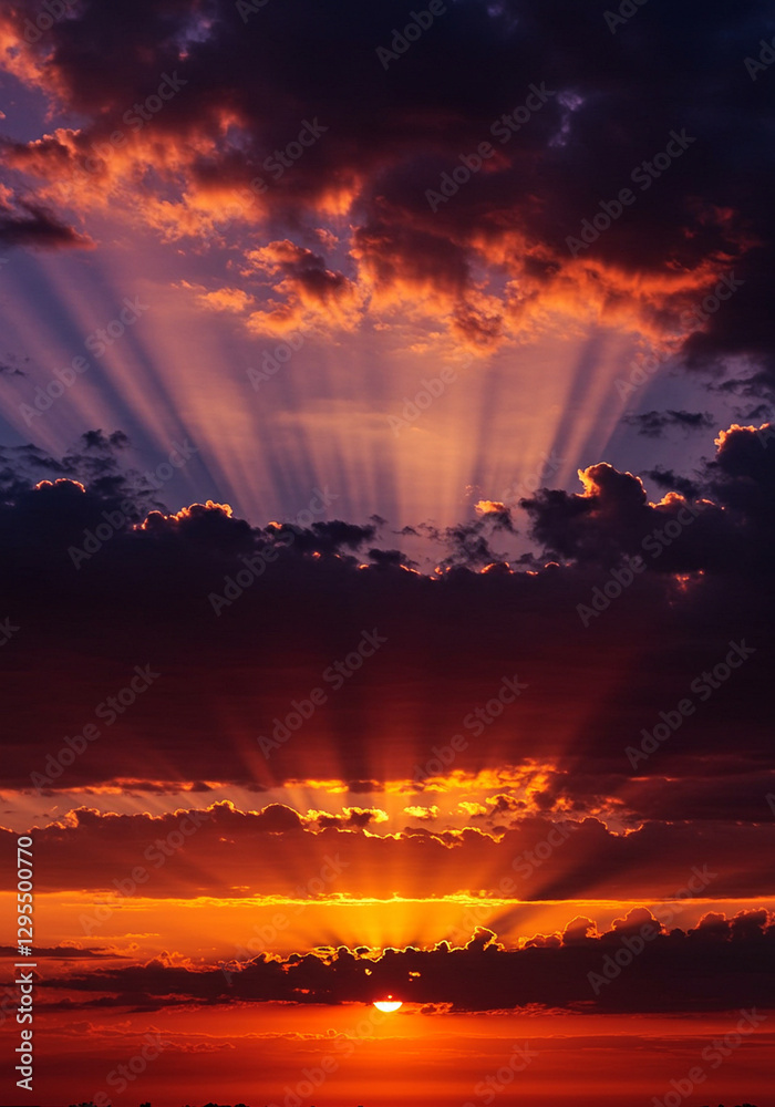 sunset over the ocean, landscape, storm, dawn, cloudscape, twilight, weather, abstract, dark, dramatic