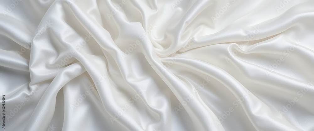 Abstract background of soft white silk with elegant draped folds texture Abstract background of soft white silk with elegant draped folds texture
