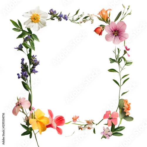Vibrant Flowers Abstract Colorful Stripes Floral Design