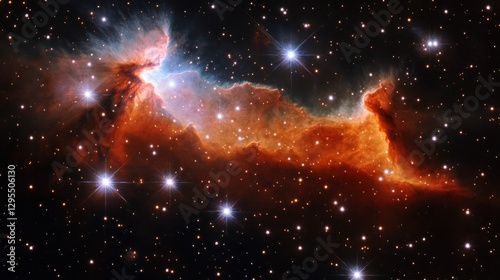 Cosmic Nebula Stellar Cloudscape Interstellar Dust and Stars