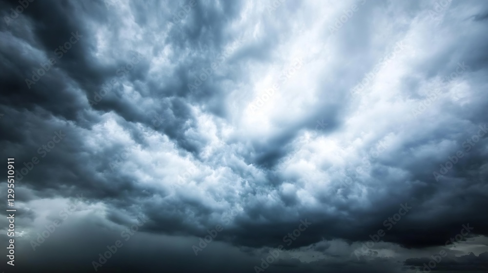 Dramatic Stormy Sky with Dark Clouds Bringing an Ominous Mood and Anticipation : Generative AI Dramatic Stormy Sky with Dark Clouds Bringing an Ominous Mood and Anticipation : Generative AI