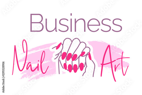 Nail Studio Logo Template. Nail Art. Nail Salon Logo Template