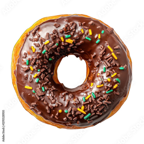 Wallpaper Mural Chocolate Donut with Sprinkles isolated on transparent background Torontodigital.ca