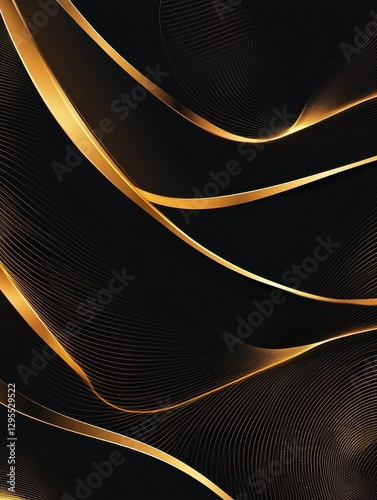 Wallpaper Mural Luxury abstract Banner background vector. Modern geometric shapes an d gold line art wallpaper design for website, prints, cover, backdrop, Wall art and wall decoration. Torontodigital.ca