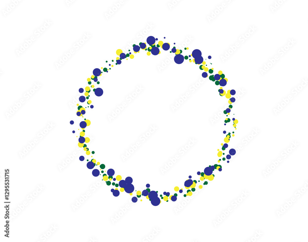 Round blank frame particles png and vector illustration on transparent background.. Round blank frame particles png and vector illustration on transparent background..