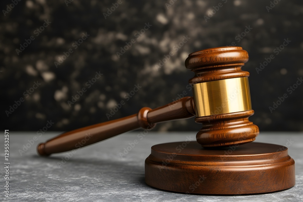 Close-up Gavel on Wooden Block Justice Law Concept Close-up Gavel on Wooden Block Justice Law Concept