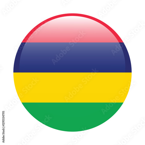 Mauritius flag circle icon vector illustration design Free Download Mauritius flag circle icon vector illustration design - GFXLoad