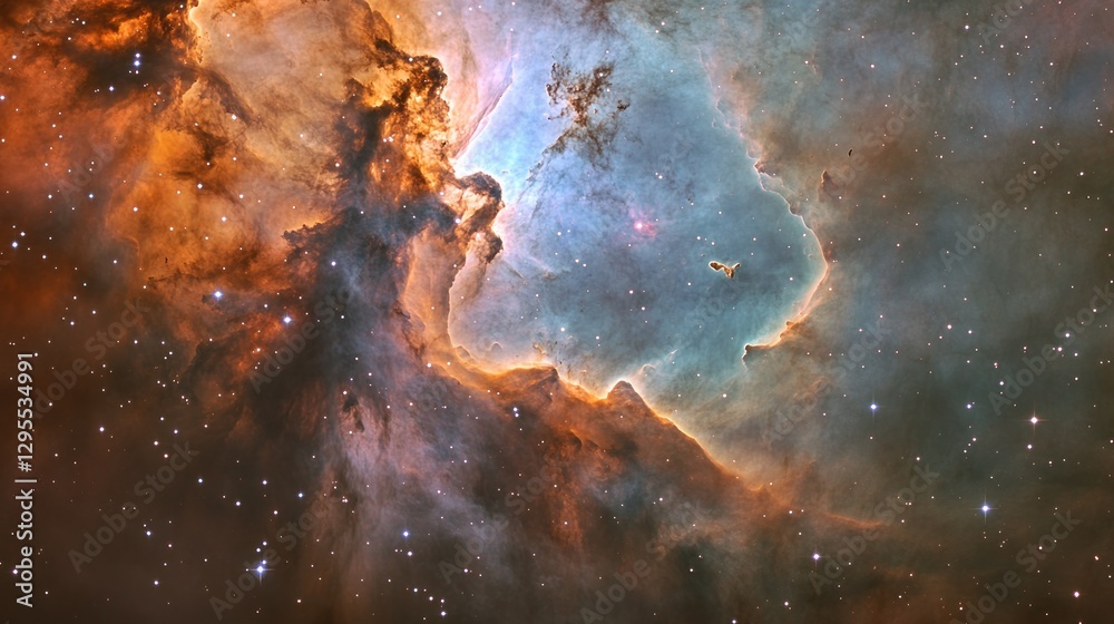 Stunning view of the vibrant eagle nebula in outer space Stunning view of the vibrant eagle nebula in outer space