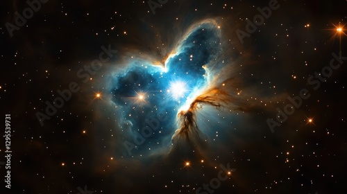 A beautiful and detailed image of the butterfly nebula