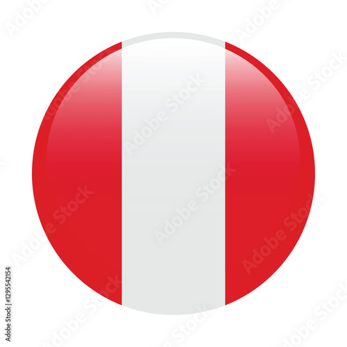 Free Download Peru flag circle icon vector illustration - GFXLoad