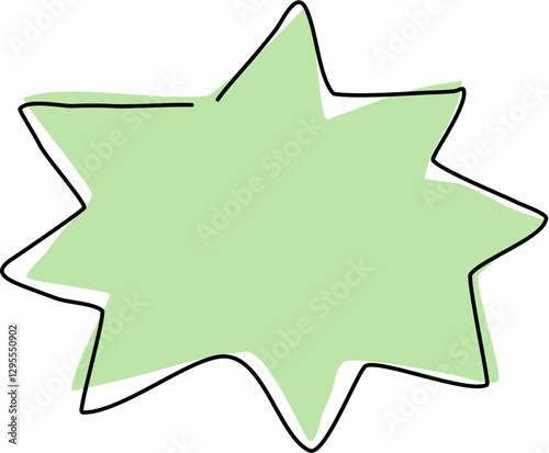 star shape doodle tex box