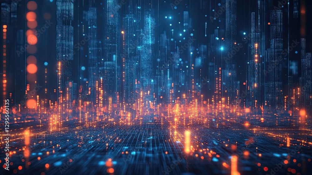 Fototapeta premium Customer Data Platforms Visuals of businesses utilizing platforms to aggregate and analyze customer data to create personalized marketing strategies