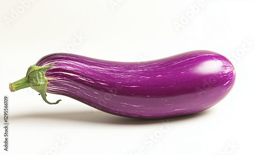Wallpaper Mural Eggplant with White Stripes Isolated on White Background Torontodigital.ca