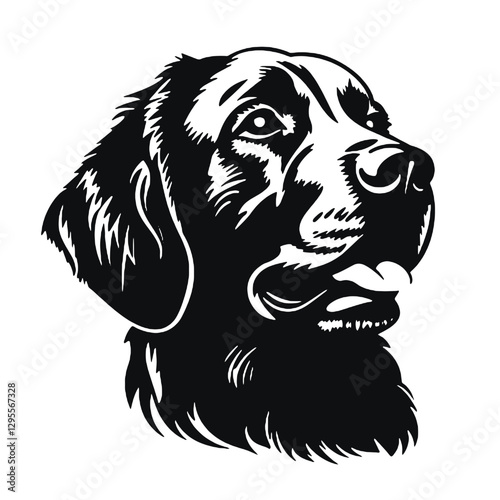 Wallpaper Mural Golden Retriever dog   vector illustration  Torontodigital.ca