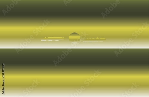 Quiet blue sea vector illustration. Vintage design. Background image.	
