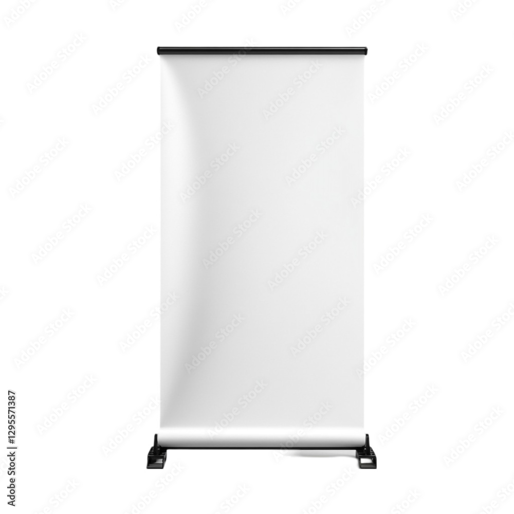 Blank Roll Up Banner Stand White Display Mockup Blank Roll Up Banner Stand White Display Mockup