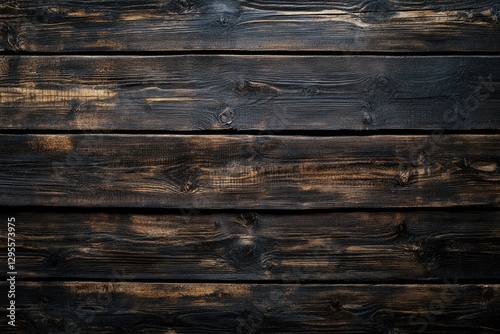 Dark Wooden Plank Surface Texture photo