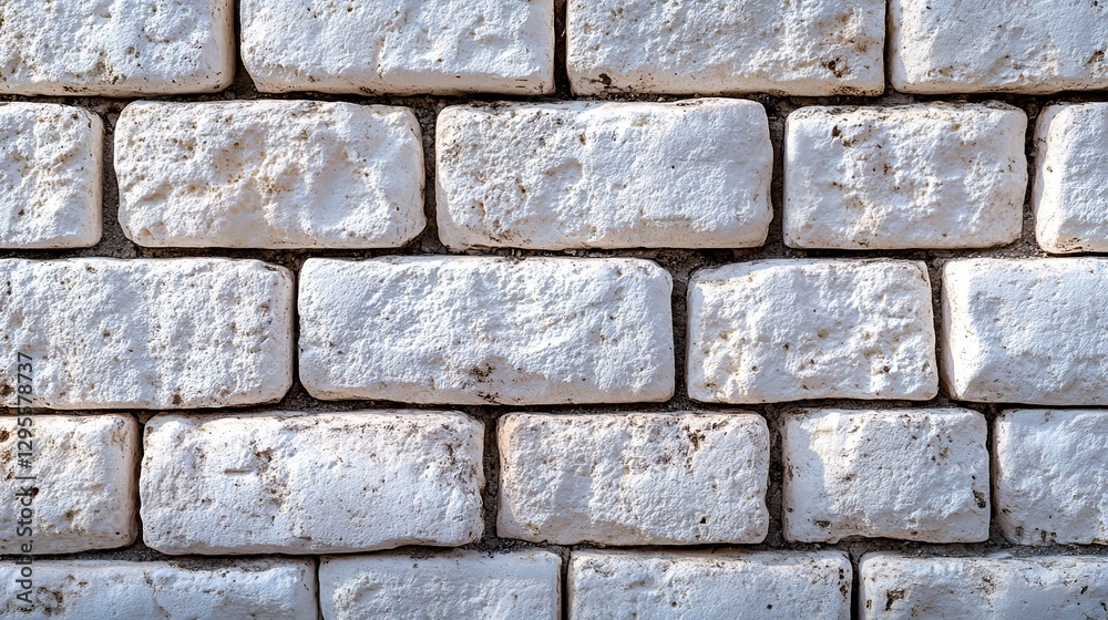 Exterior white stone brick wall texture