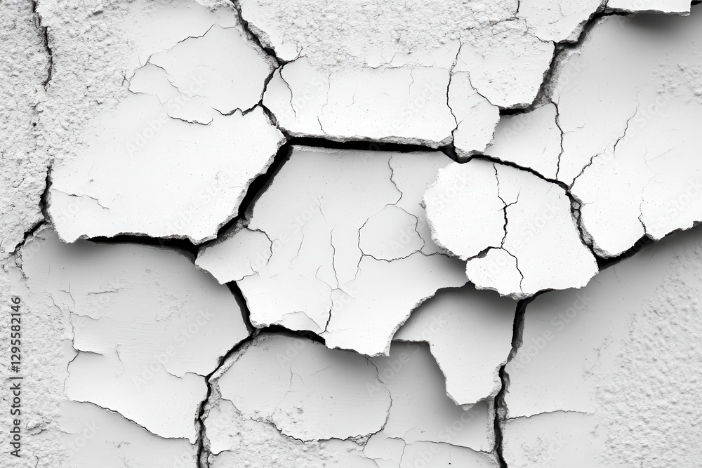 Fototapeta premium Cracked Paint Texture, Wall Detail, Abstract Background, Design Element