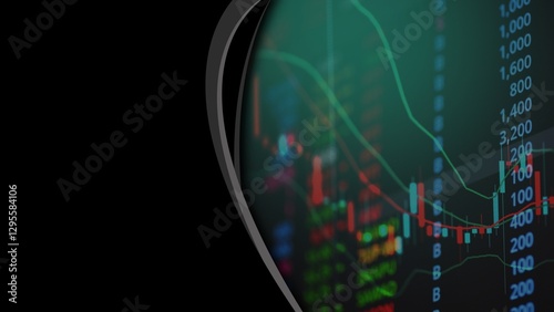 Photos Background negro de negocios en dinero billetes criptoactivos y bitcoin así como