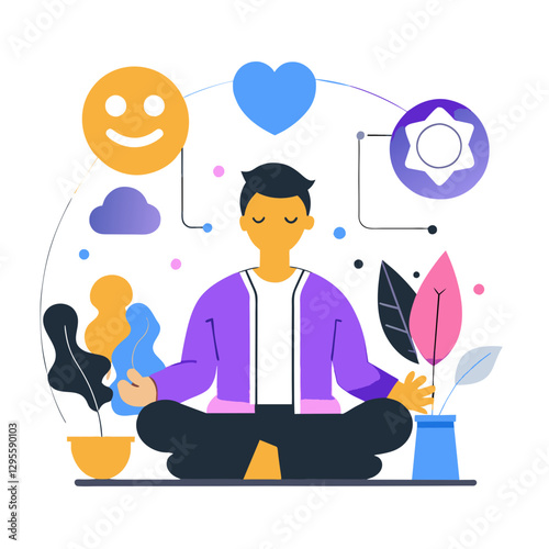 vector illustration of business people with speech bubbles