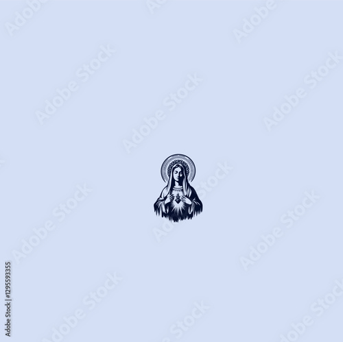 THESE HIGH QUALITY MOTHER MARIA VECTOR FOR USING VARIOUS TYPES OF DESIGN WORKS LIKE T-SHIRT, LOGO, TATTOO AND HOME WALL DESIGN

