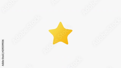 Simple yellow star and spark motion graphics.