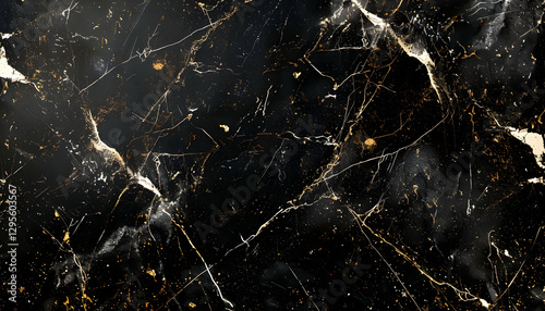 Black Gold Marble Abstract Background Illustration