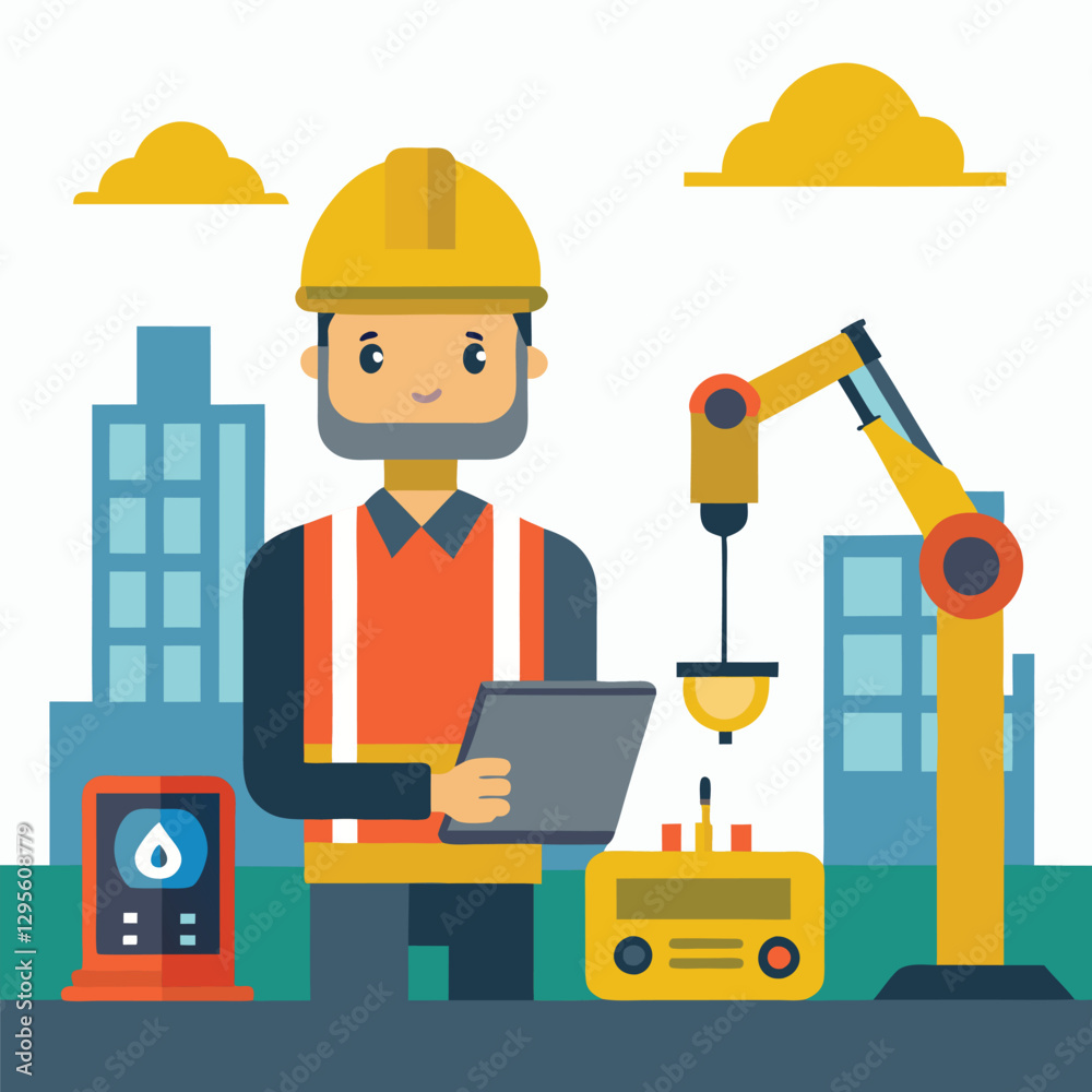 a labour is working in construction sites a labour is working in construction sites