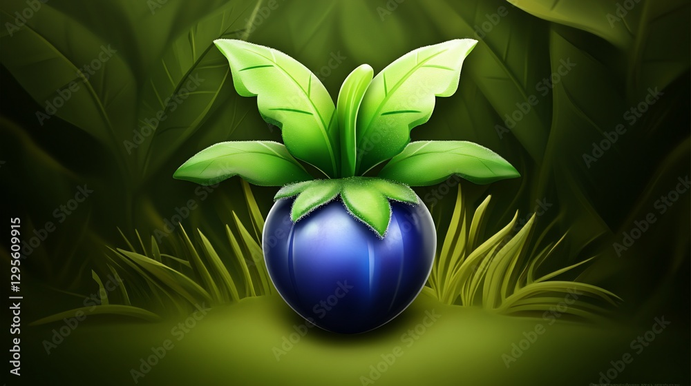 Jungle Plant Sprout Icon Game Asset Design Jungle Plant Sprout Icon Game Asset Design