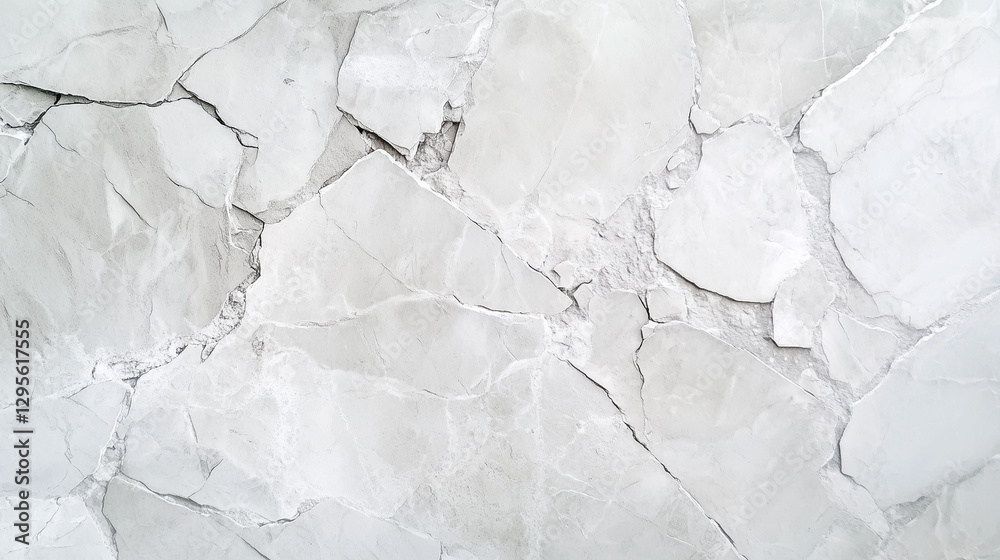 Fototapeta premium a white surface features a network of cracks and textures