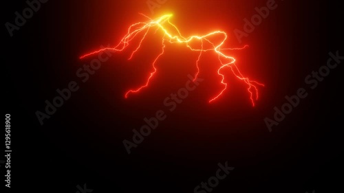 荒れ狂う放電のエネルギーの3Dイラスト