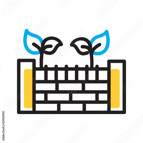 Vector multi color icon for Enclosure