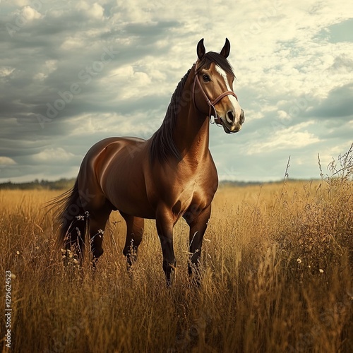 Handsome Horse in Field