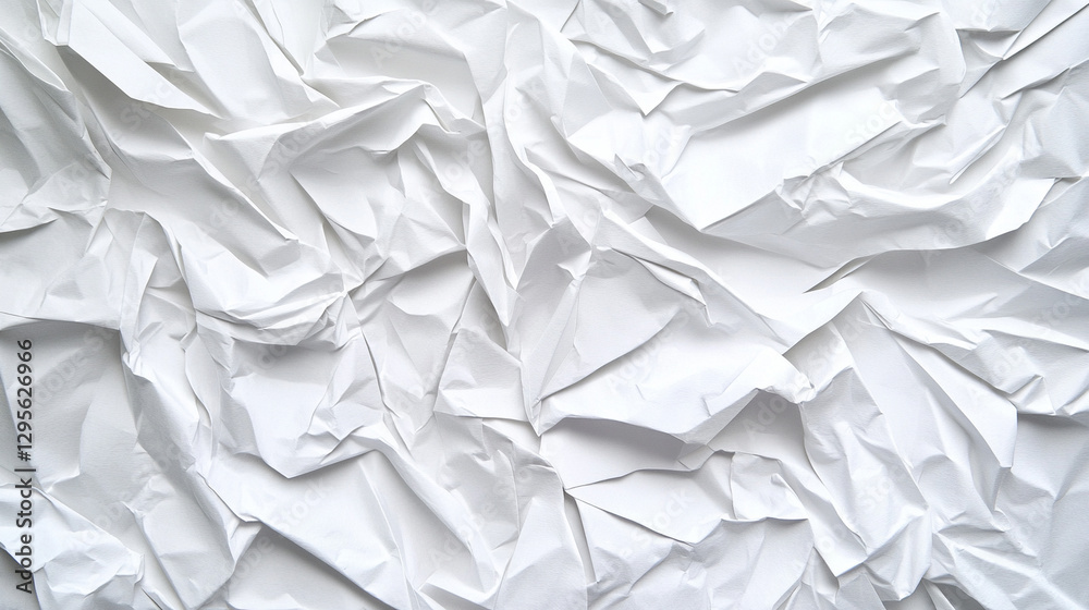 Obraz premium Vibrant Gradient Background – Crumpled White Paper Texture Deep - Version 4