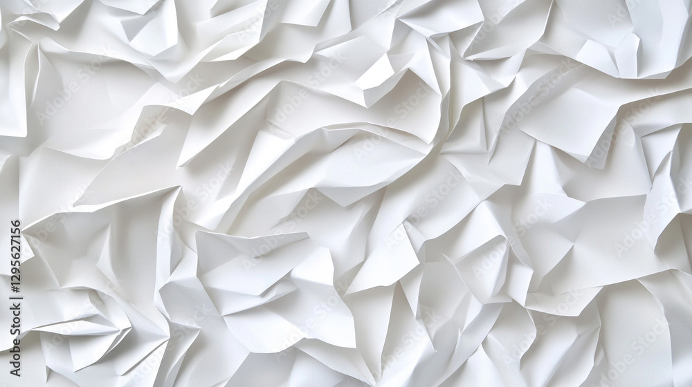 Obraz premium Vibrant Gradient Background – Crumpled White Paper Texture Deep - Version 6