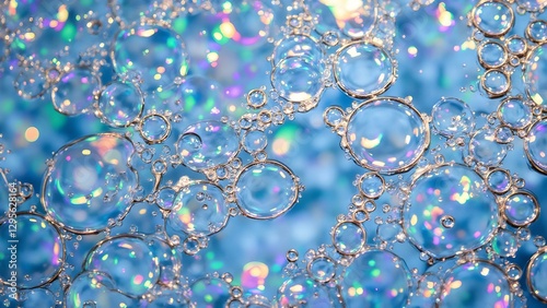 Iridescent Water Bubbles with Colorful Reflections – Abstract Macro Photography