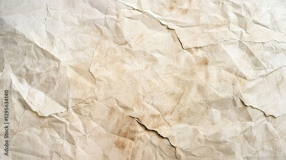 Obraz premium Vibrant Gradient Background – Parchment Paper Texture Light Cream - Version 1