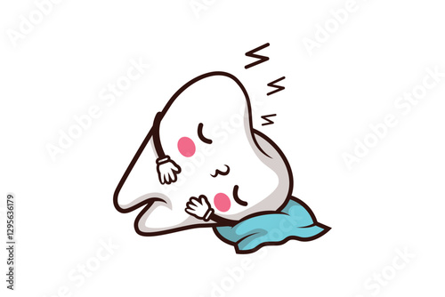 Cute Teeth Character Illustration