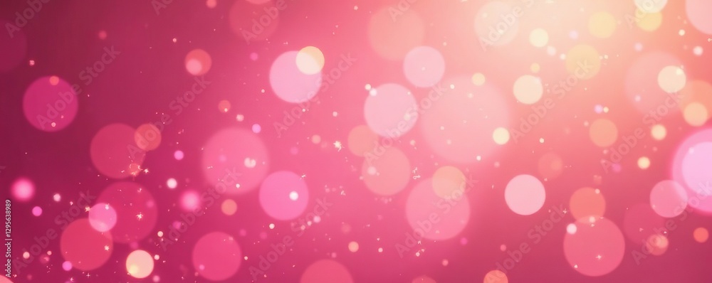 Elegant pink and gold bokeh background with glitter particles, festive holiday design, abstract, holiday, digital Elegant pink and gold bokeh background with glitter particles, festive holiday design, abstract, holiday, digital
