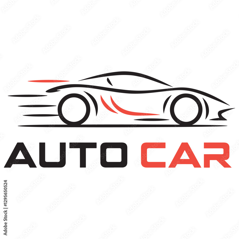 Fototapeta premium Car Logo Design, Racing Car Logo Design