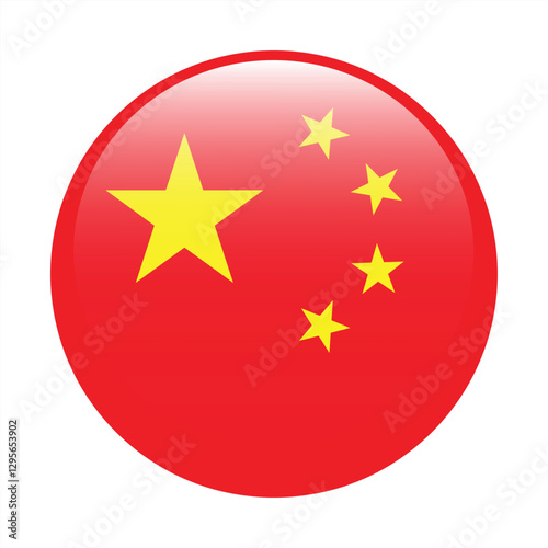 Free Download China flag circle icon vector illustration design - GFXLoad