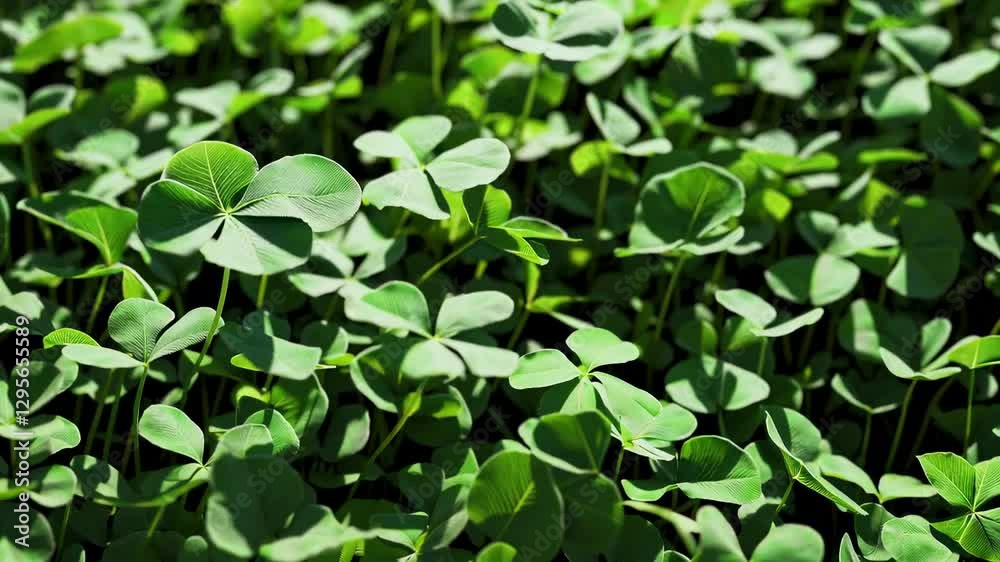 The Lush Green Clover Field The Lush Green Clover Field