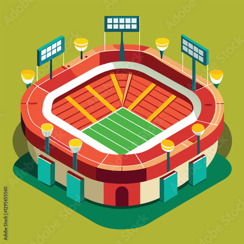 football stadium vector