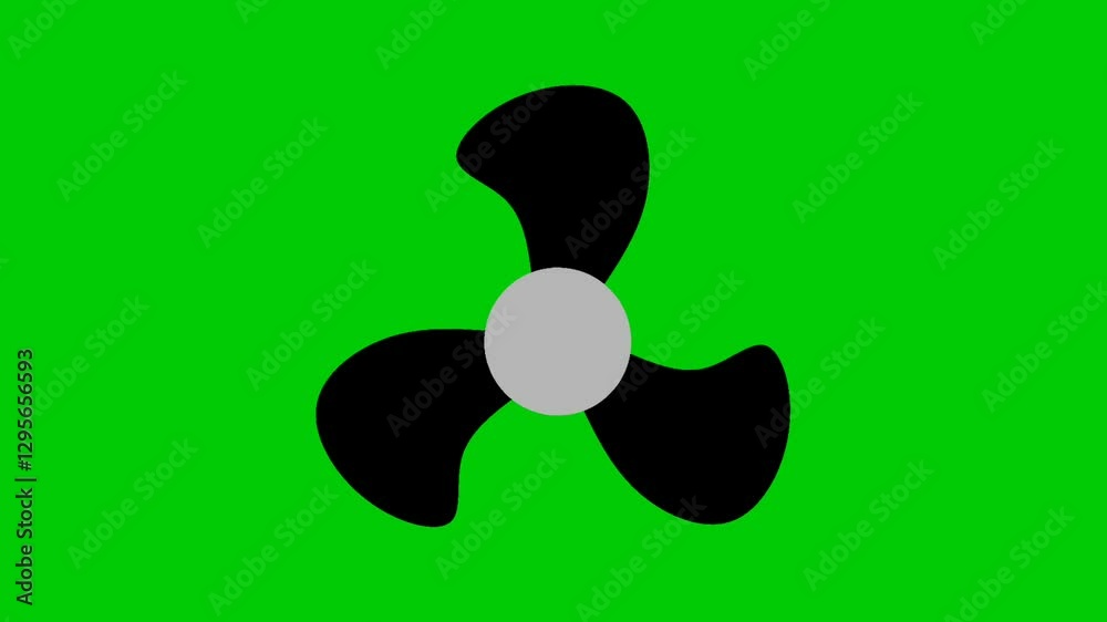 rotating fan animation on green screen rotating fan animation on green screen