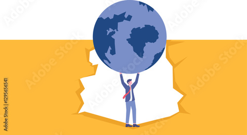 Social media illustration, business concept, web design

