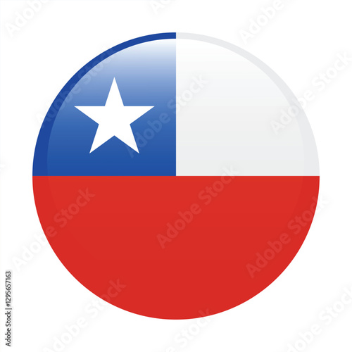 Chile flag circle icon vector illustration design Free Download Chile flag circle icon vector illustration design - GFXLoad