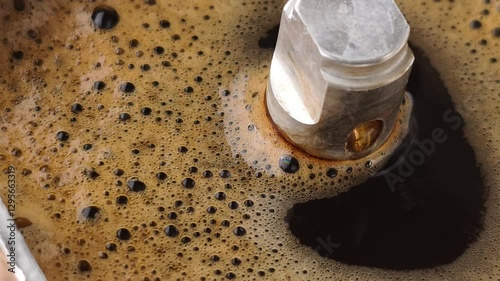 making coffee with typical italian coffeepot